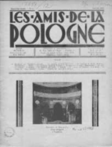 Amis de la Pologne, les. Bulletin bi-mensuel 1932, Nr 1