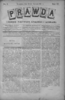 Prawda. Tygodnik polityczny, społeczny i literacki 1891, Nr 5