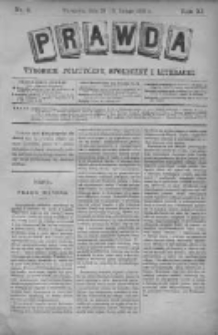 Prawda. Tygodnik polityczny, społeczny i literacki 1891, Nr 9