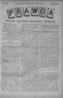 Prawda. Tygodnik polityczny, społeczny i literacki 1891, Nr 10