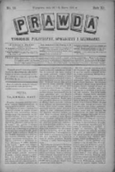 Prawda. Tygodnik polityczny, społeczny i literacki 1891, Nr 13