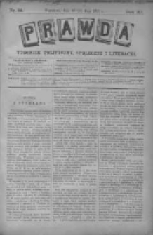 Prawda. Tygodnik polityczny, społeczny i literacki 1891, Nr 22