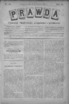 Prawda. Tygodnik polityczny, społeczny i literacki 1891, Nr 24