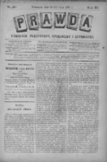 Prawda. Tygodnik polityczny, społeczny i literacki 1891, Nr 30