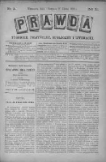 Prawda. Tygodnik polityczny, społeczny i literacki 1891, Nr 31