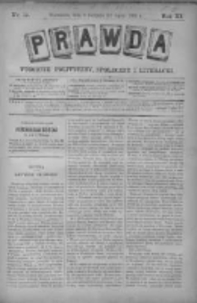 Prawda. Tygodnik polityczny, społeczny i literacki 1891, Nr 32