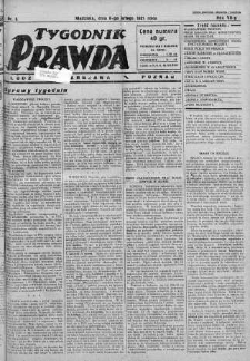 Tygodnik Prawda 8 luty 1931 nr 6