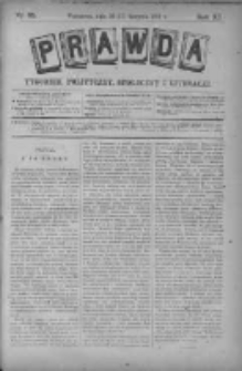 Prawda. Tygodnik polityczny, społeczny i literacki 1891, Nr 35