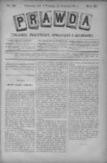 Prawda. Tygodnik polityczny, społeczny i literacki 1891, Nr 36