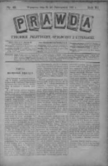 Prawda. Tygodnik polityczny, społeczny i literacki 1891, Nr 43