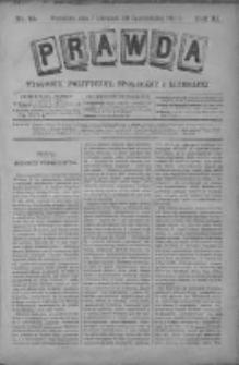 Prawda. Tygodnik polityczny, społeczny i literacki 1891, Nr 45