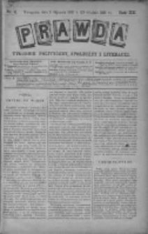 Prawda. Tygodnik polityczny, społeczny i literacki 1892, Nr 2