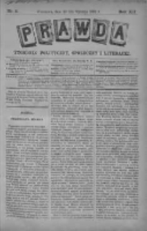 Prawda. Tygodnik polityczny, społeczny i literacki 1892, Nr 5
