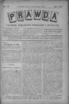 Prawda. Tygodnik polityczny, społeczny i literacki 1892, Nr 16