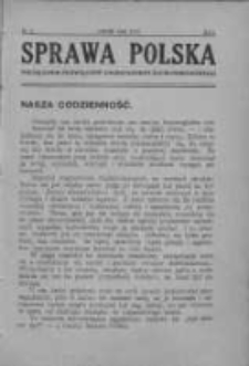 Sprawa Polska. Miesięcznik poświęcony zagadnieniom życia narodowego 1914, Nr 2