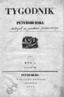 Tygodnik Petersburski : Gazeta urzędowa Królestwa Polskiego 1831, R. 2, Cz. 3, Nr 1