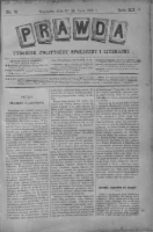 Prawda. Tygodnik polityczny, społeczny i literacki 1892, Nr 31