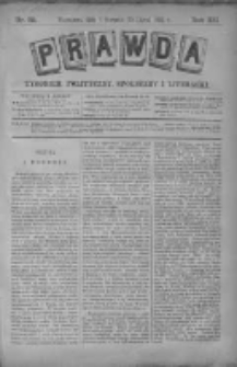 Prawda. Tygodnik polityczny, społeczny i literacki 1892, Nr 32