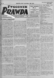 Tygodnik Prawda 1 marzec 1931 nr 9