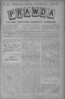 Prawda. Tygodnik polityczny, społeczny i literacki 1892, Nr 40