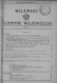 Wileński Dziennik Wojewódzki 1931, Nr 3