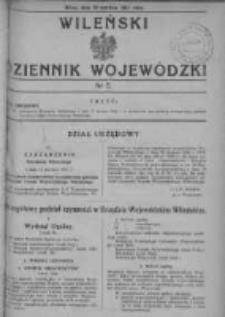 Wileński Dziennik Wojewódzki 1931, Nr 5