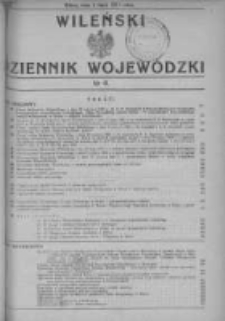 Wileński Dziennik Wojewódzki 1931, Nr 6