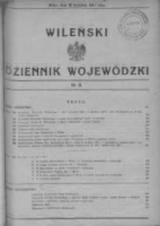 Wileński Dziennik Wojewódzki 1931, Nr 9