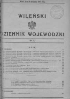 Wileński Dziennik Wojewódzki 1931, Nr 11
