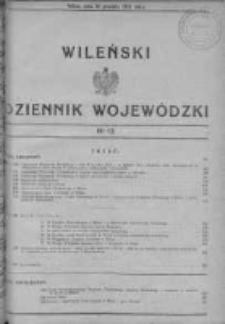 Wileński Dziennik Wojewódzki 1931, Nr 12