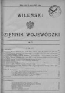 Wileński Dziennik Wojewódzki 1932, Nr 2