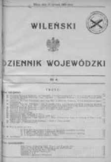 Wileński Dziennik Wojewódzki 1932, Nr 4