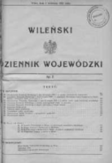Wileński Dziennik Wojewódzki 1932, Nr 7