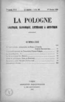 La Pologne : Politique, Economique, Litteraire et Artistique 1926 An. 7, Nr 3