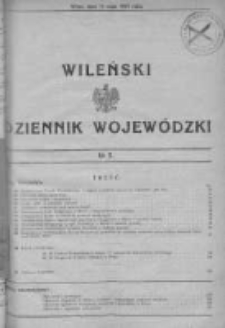 Wileński Dziennik Wojewódzki 1933, Nr 5