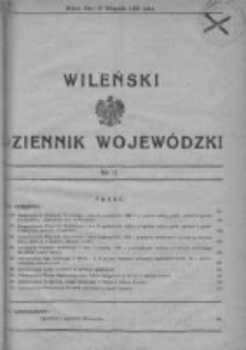 Wileński Dziennik Wojewódzki 1933, Nr 11