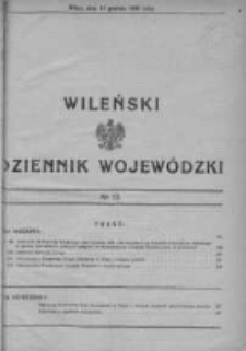 Wileński Dziennik Wojewódzki 1933, Nr 13