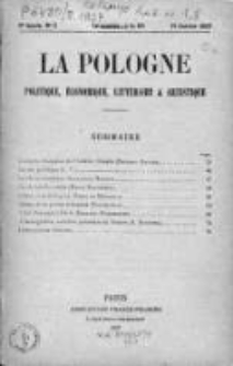 La Pologne : Politique, Economique, Litteraire et Artistique 1927 An. 8, Nr 2