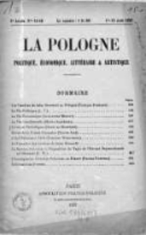 La Pologne : Politique, Economique, Litteraire et Artistique 1927 An. 8, Nr 15 i 16