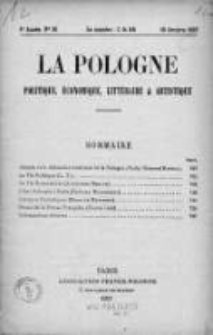 La Pologne : Politique, Economique, Litteraire et Artistique 1927 An. 8, Nr 20