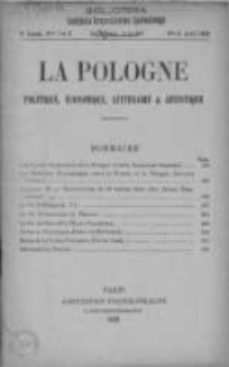 La Pologne : Politique, Economique, Litteraire et Artistique 1928 An. 9, Nr 7 i 8