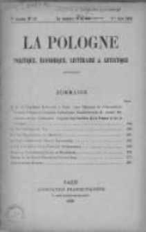 La Pologne : Politique, Economique, Litteraire et Artistique 1928 An. 9, Nr 11