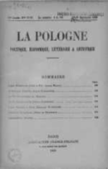 La Pologne : Politique, Economique, Litteraire et Artistique 1929 An. 10, Nr 17 i 18