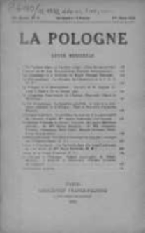 La Pologne : Politique, Economique, Litteraire et Artistique 1932 An. 13, Nr 3