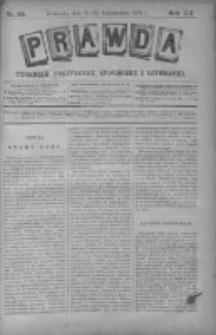 Prawda. Tygodnik polityczny, społeczny i literacki 1892, Nr 44