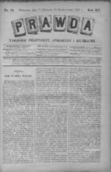 Prawda. Tygodnik polityczny, społeczny i literacki 1892, Nr 46