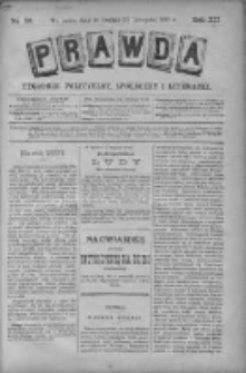 Prawda. Tygodnik polityczny, społeczny i literacki 1892, Nr 50