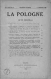 La Pologne : Politique, Economique, Litteraire et Artistique 1932 An. 13, Nr 9