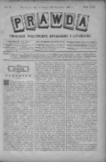 Prawda. Tygodnik polityczny, społeczny i literacki 1893, Nr 5
