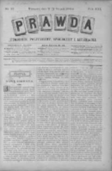 Prawda. Tygodnik polityczny, społeczny i literacki 1893, Nr 33